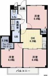 権現前駅 徒歩13分 1階の物件間取画像